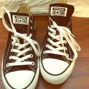 Black and white converse all stars